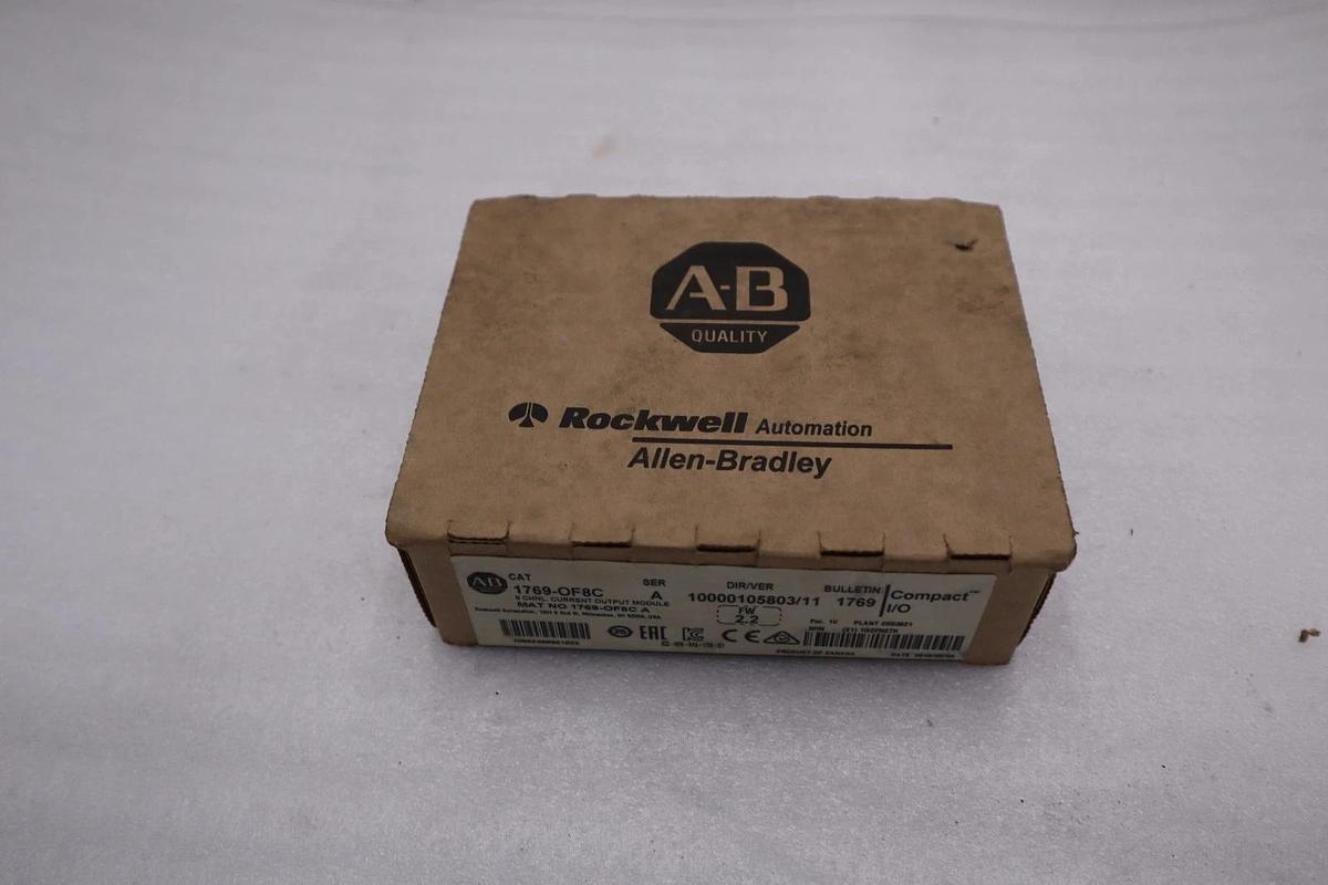 Used NEW Allen Bradley AB 1769-OF8C SER A 8-Channel Analog Output Module STK GF112