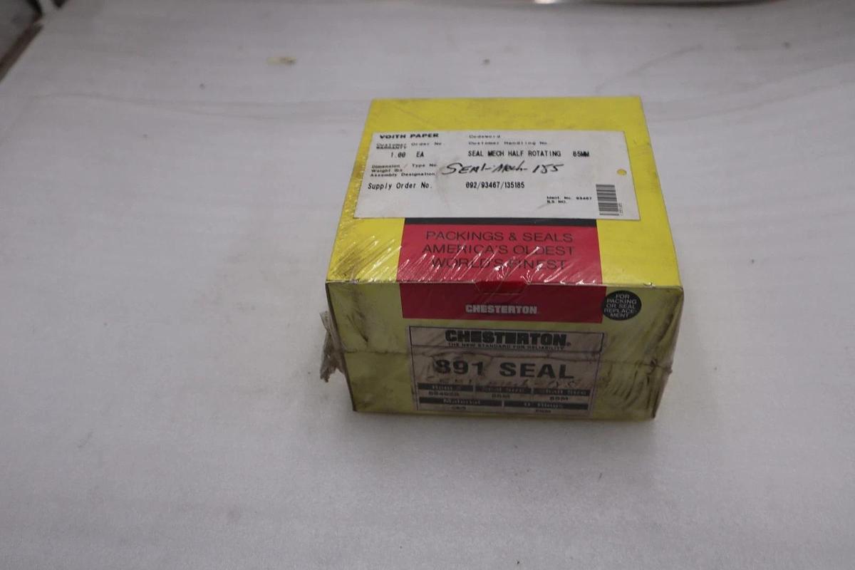 Used CHESTERTON 664026 891 SEAL ROTATING 85M SEAL SIZE/ SHAFT SIZE STOCK GF-93