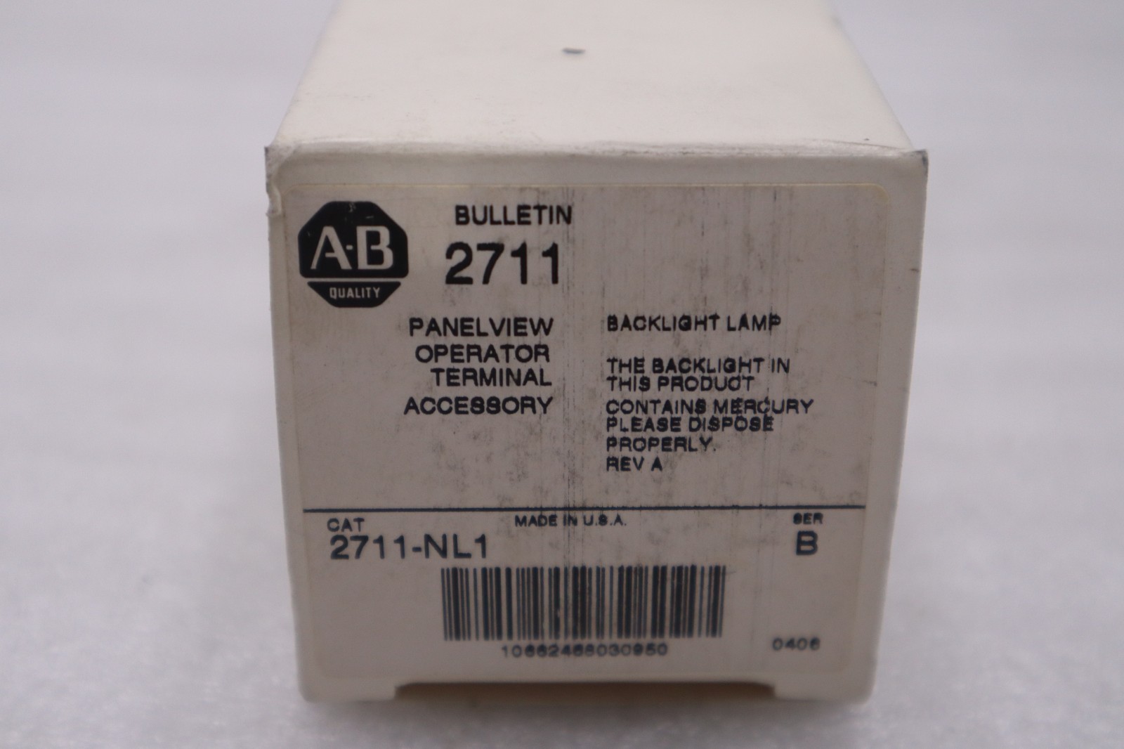 Used ALLEN BRADLEY 2711-NL1 BULLETIN 2711 STOCK #GF-691A