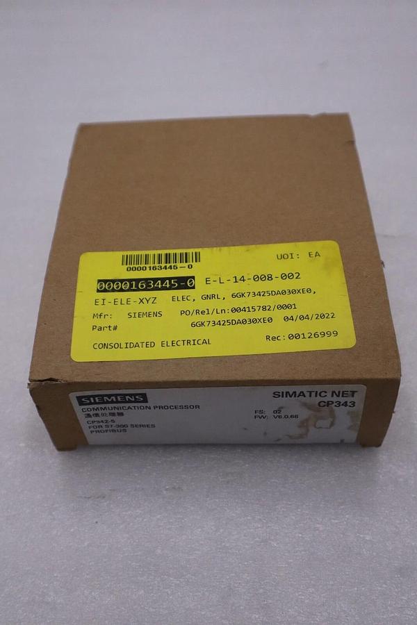Siemens 6GK7342-5DA03-0XE0 6GK7 342-5DA03-0XE0 SIMATIC COMMUNICATION PROCESSOR
