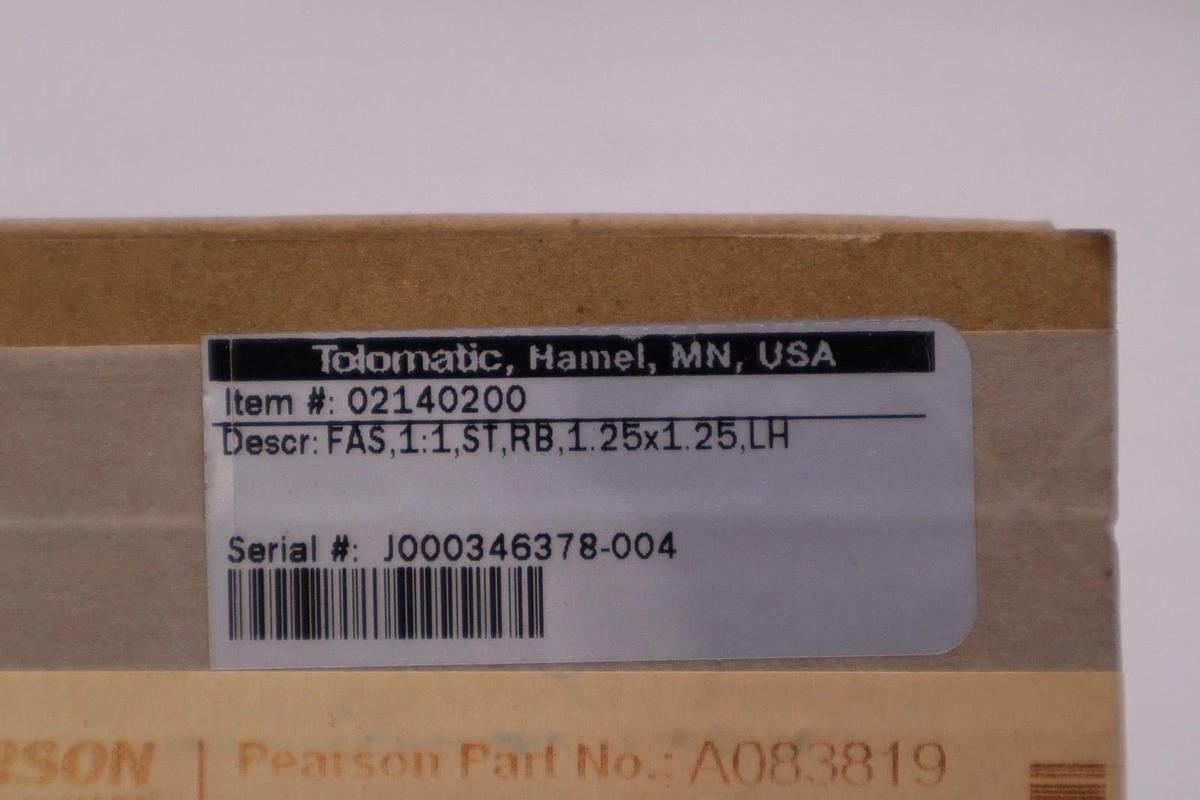 Used NEW Tol-O-Matic 02140200 Gearbox STOCK H910