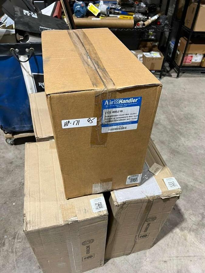AIR HANDLER 495J16 PK 12 Pleated Air Filter,16x20x1,MERV 8 - STOCK HP171