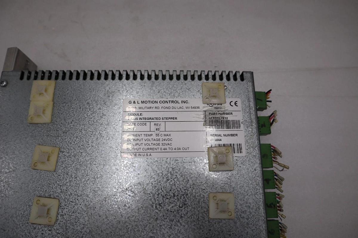 Used G & L MOTION CONTROL M.1302.7612 5-Axis Integrated Stepper 32Vac STOCK 5135A