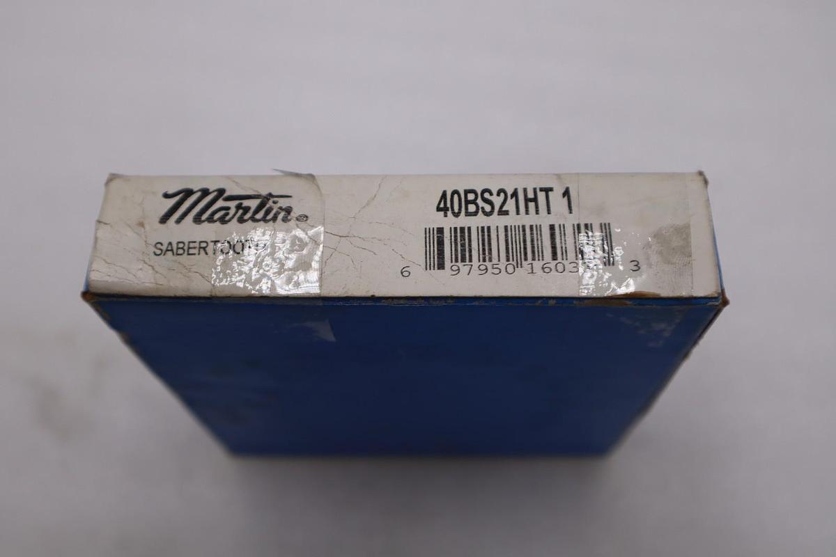 MARTIN SPROCKET & GEAR INC 40BS21HT 1 1" Bore Sprocket Steel STOCK H1351