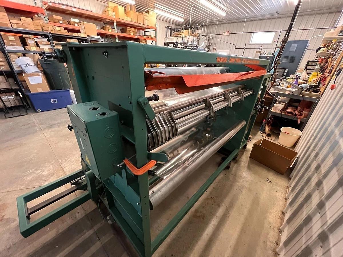 Used 60" WIDE VOORWOOD DUPLEX SLITTER REWINDER MODEL S60-18/187