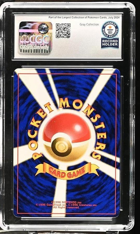 Used 1996 POKEMON BASE SET JAPANESE #61 POLIWHIRL CGC GUINNESS WORLD RECORD SLAB 1/1