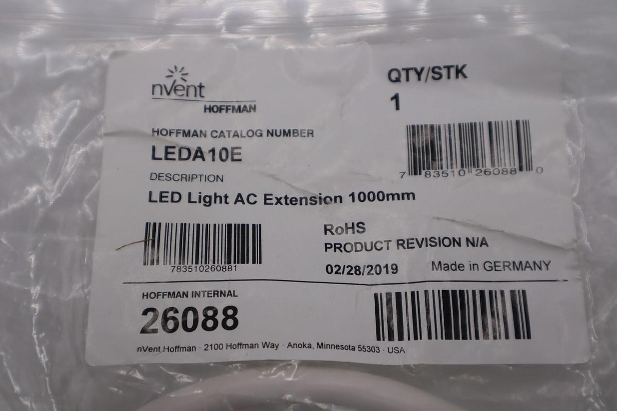NEW NVENT LEDA10E / LEDA10E LED LIGHT AC EXTENSION 1000MM STOCK G804A