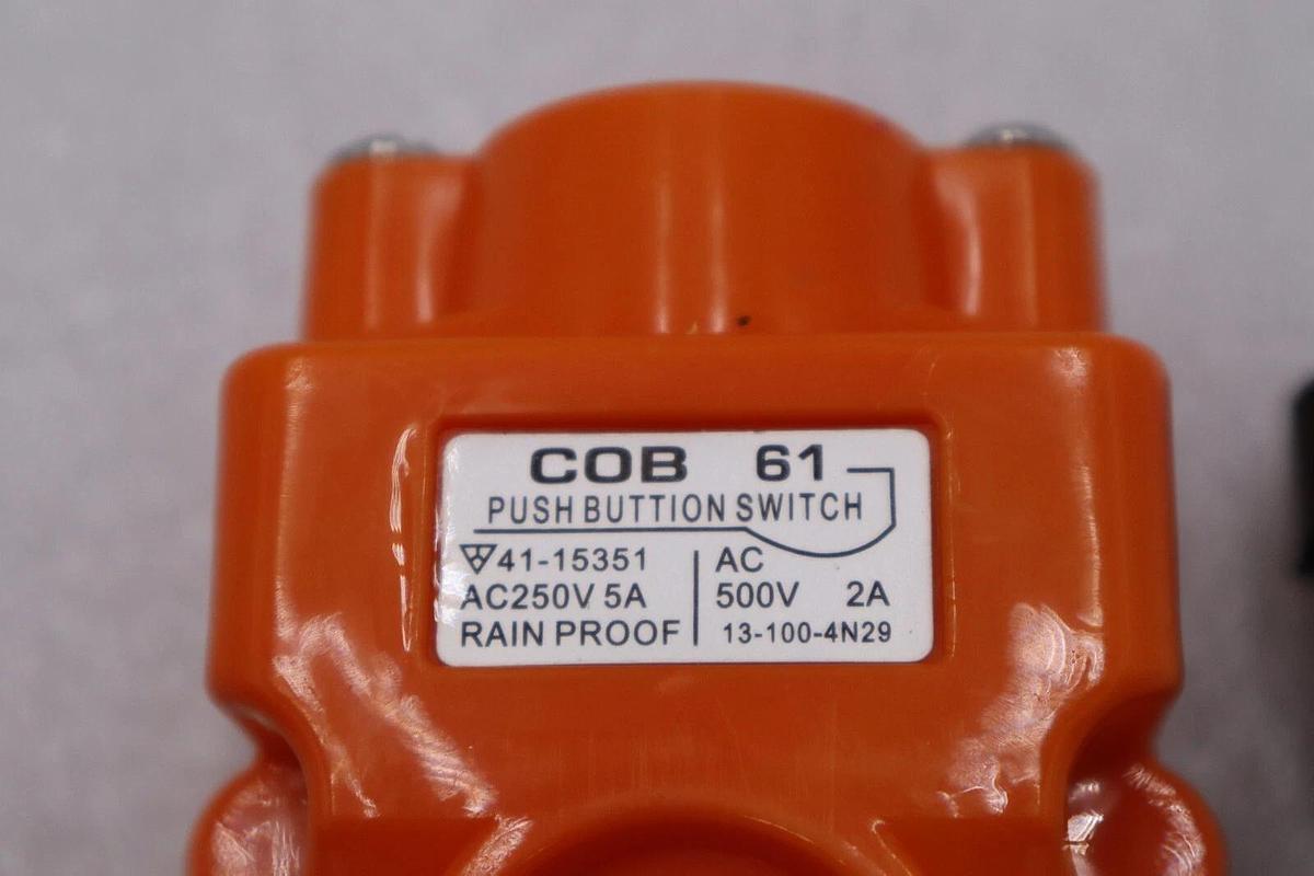 Used LOT OF 4 - Rainproof Crane Push Button Switch COB61-UP-DOWN STOCK H885