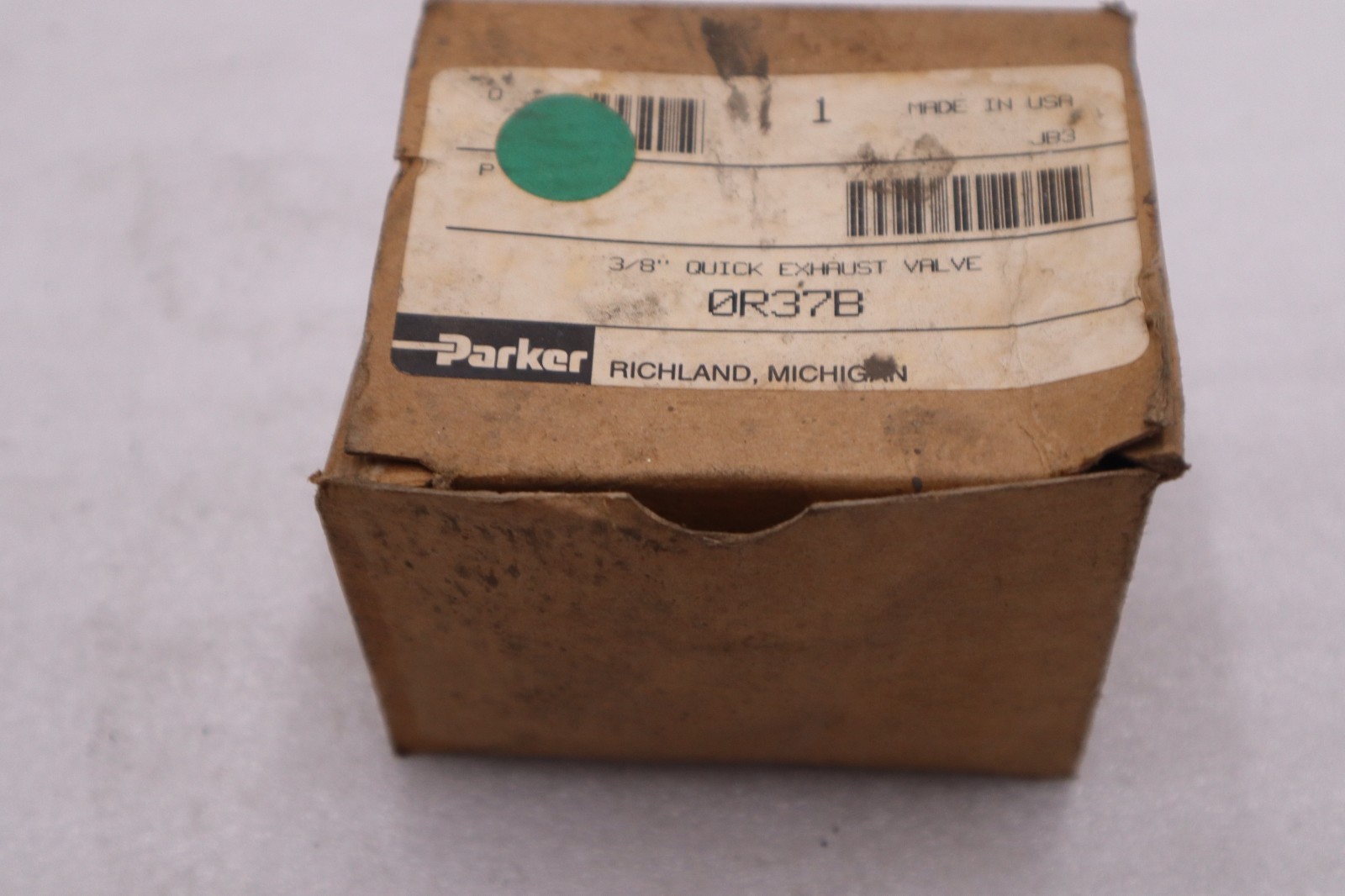 PARKER 0R37B 150PSI 3/8" - NEW IN BOX - STOCK GF1039A