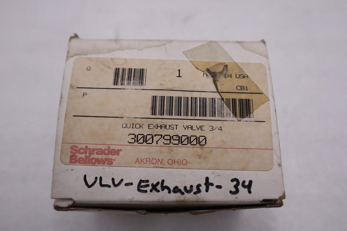 Schrader Bellows 300799000/ 30077-9000 Quick Exhaust Valve - STOCK GF159A