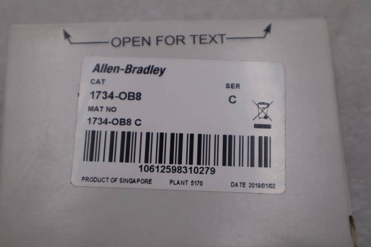 Used Allen Bradley 1734-OB8S Point I/O Safety Output Module STOCK H1036A