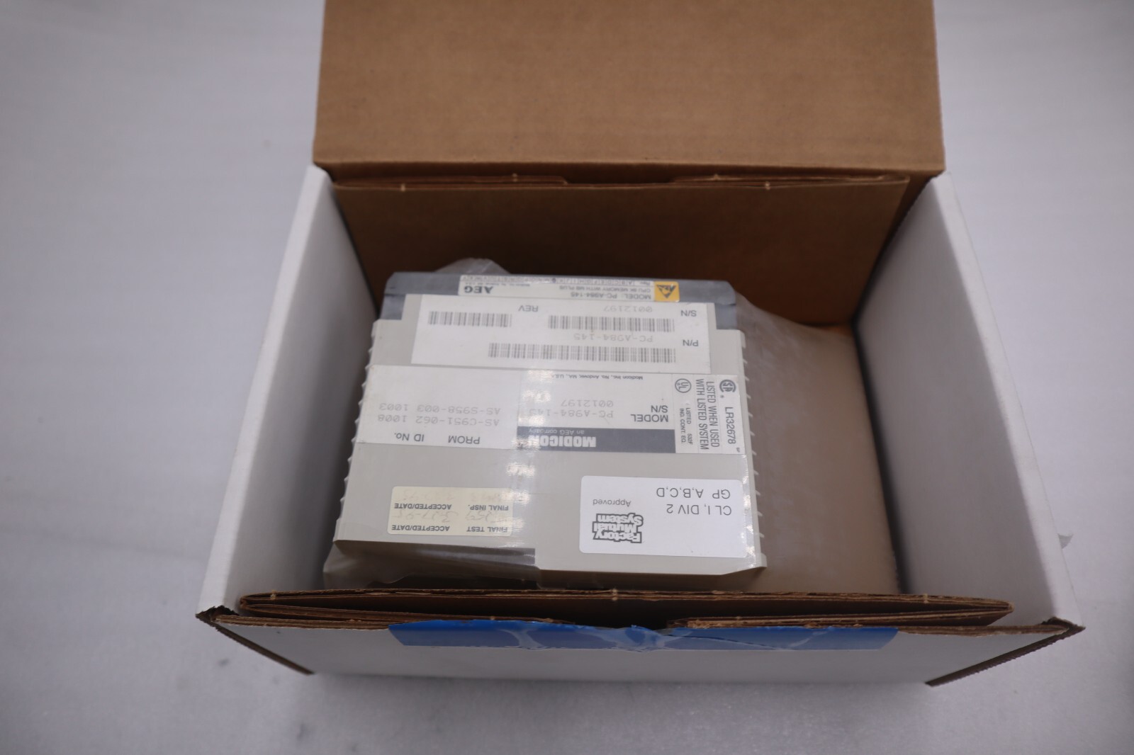 Used NEW OPEN BOX AEG PC-A984-145 Control System Modicon CPU Module STK G60A