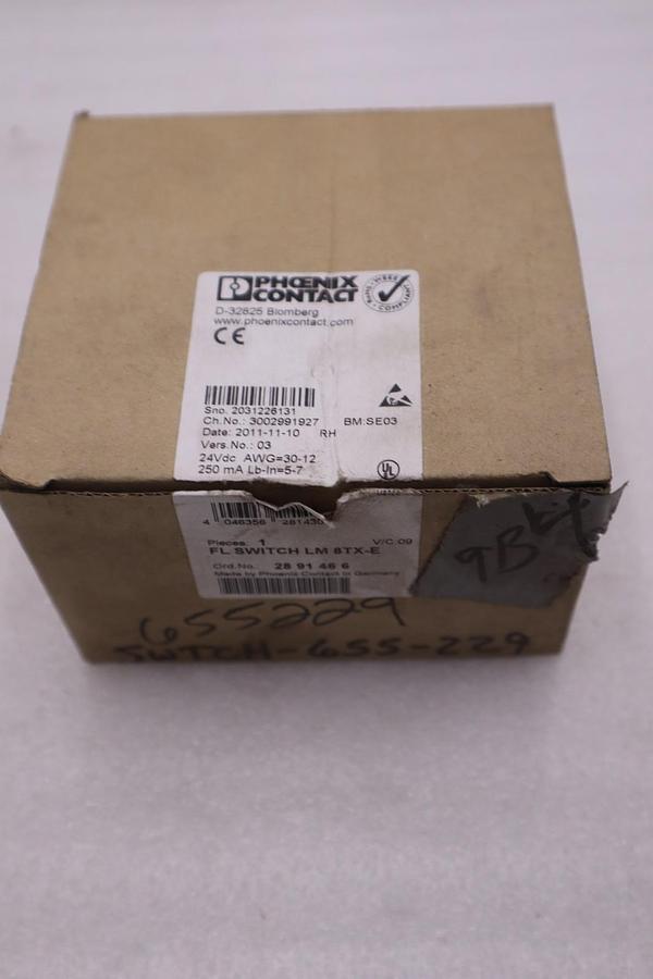 Used PHOENIX CONTACT FL SWITCH LM 8TX-E ETHERNET SWITCH - STOCK GF282A
