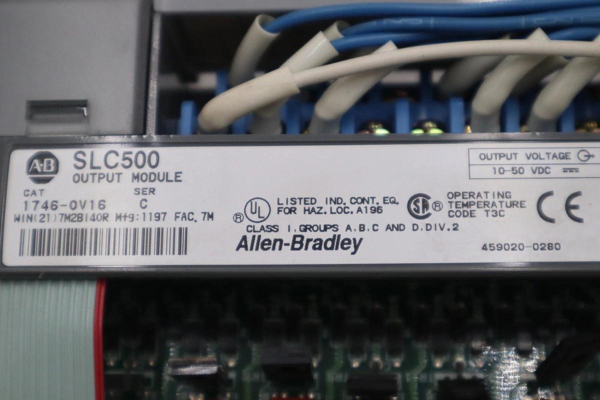 Used Allen Bradley 1746-OV16 /C SLC 500 16-Point Digital Output Module STOCK K-676-C