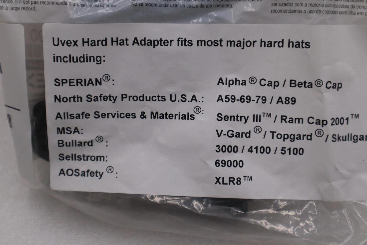 Used LOT OF 10 - UVEX Hard Hat Adapter Fits Most Hard Hats - STOCK SGF105