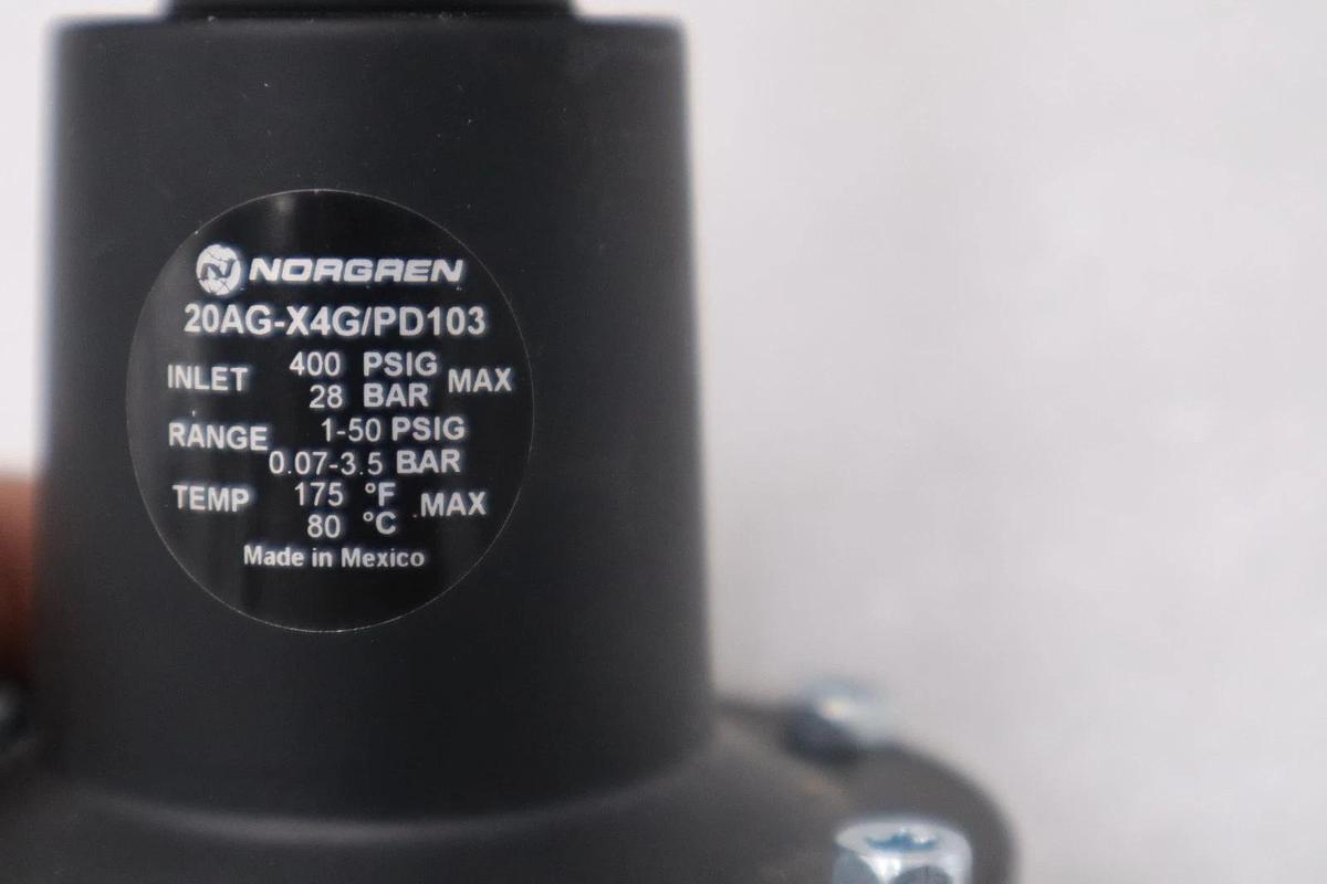 Used NORGREN 20AG-X4G/PD103 PRESSURE REGULATOR STOCK H1517
