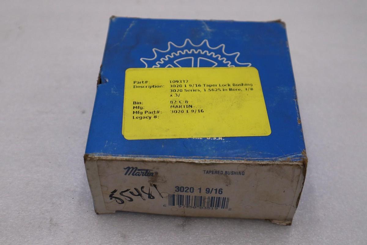 NEW Martin Taper Bushing 3020 1 9/16 BEARING STOCK K2087CC