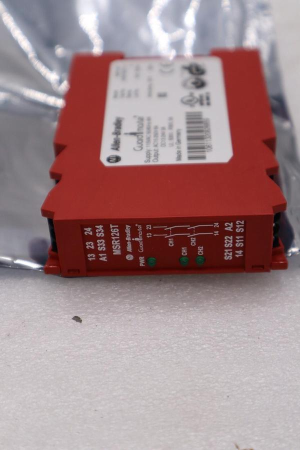 Used Allen-Bradley 440R-N23116 Guardmaster Minotaur Safety Relay MSR126T NEW #H546A