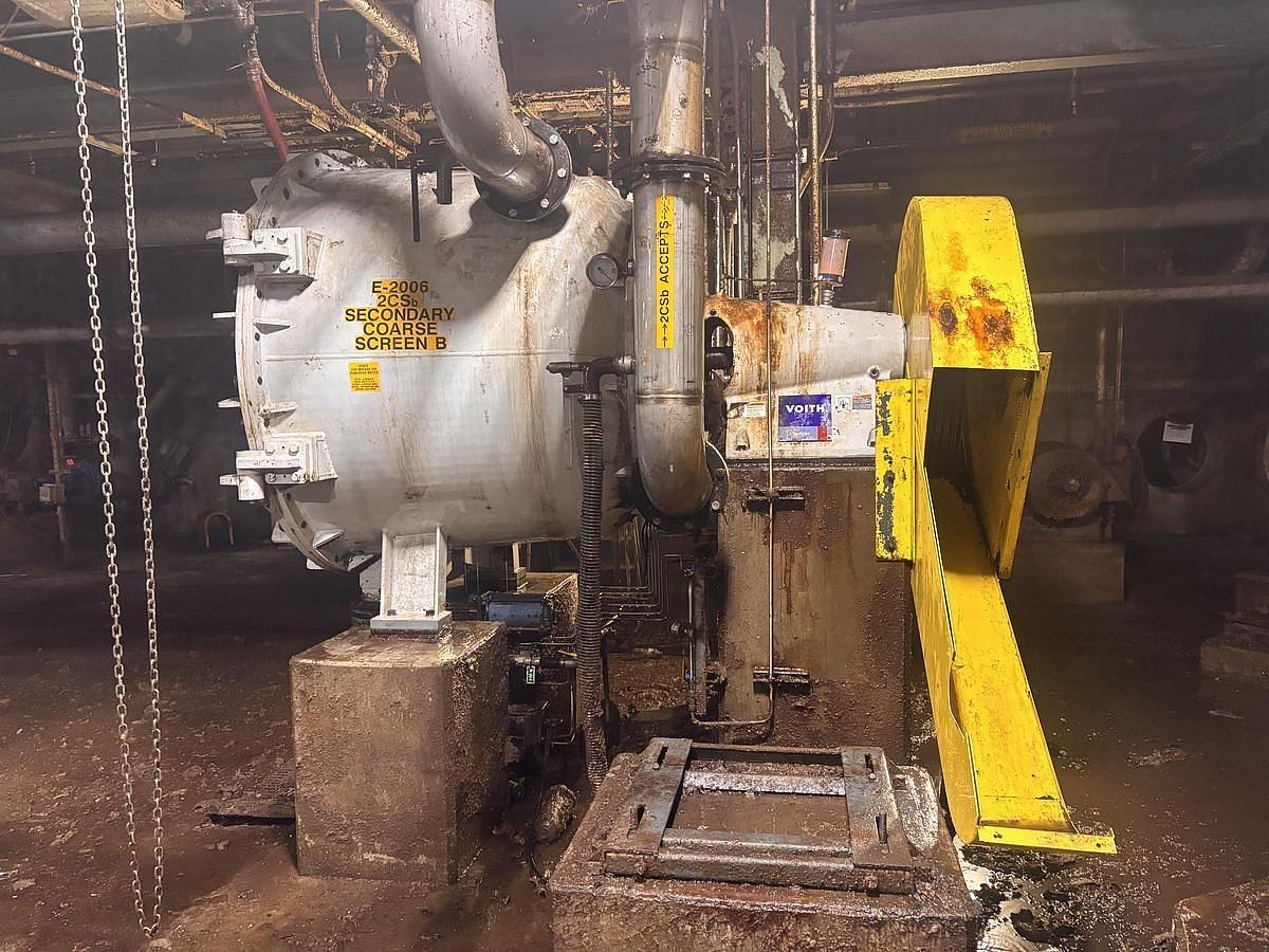 Used VOITH MODEL F2 PULPER FIBERIZER DETRASHER 200 HP MANUFACTURED 2013