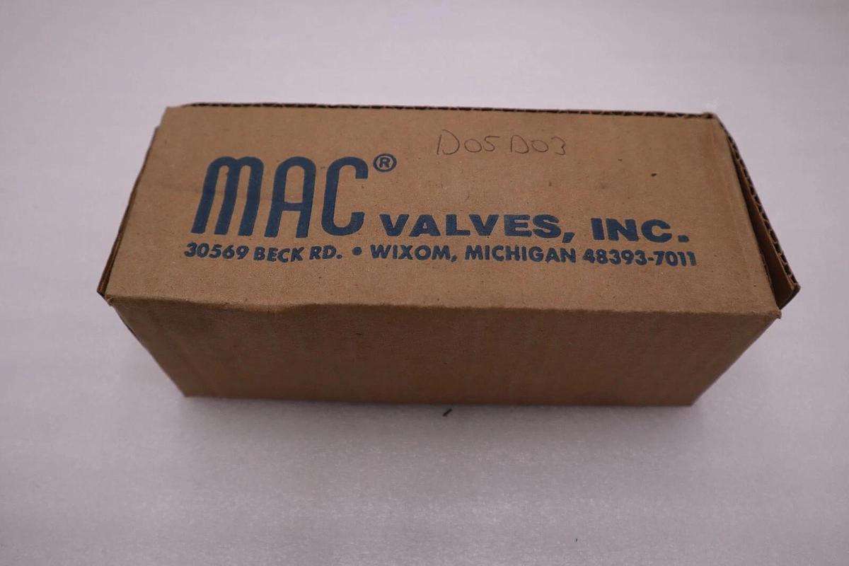 NEW MAC VALVES 56C-13-616AA SOLENOID VALVE INTERNAL PILOT STOCK H501A