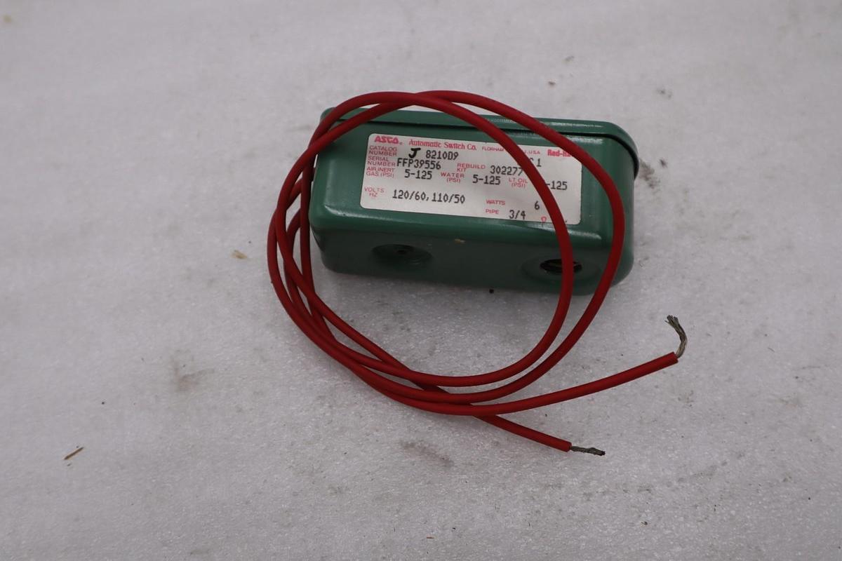ASCO 8210D9 RedHat 3/4" Brass Solenoid Valve 8210 Series - NEW - STOCK GF659A