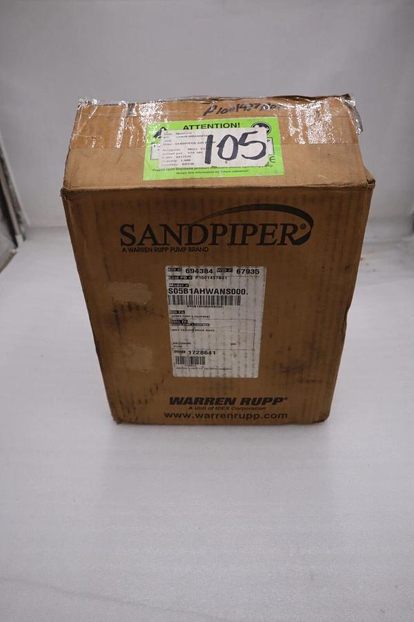 WARREN RUPP ALUMINUM S05B1AHWANS000 TOP DISCHARGE METALLIC BALL VALVE STK H229