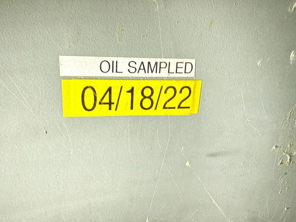 Used Cutler Hammer Substation Transformer 3750 Kva Primary 13600 Sec 4160Y/2400 Volt