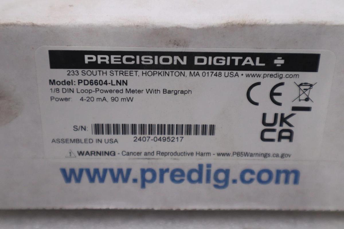 Used PRECISION DIGITAL PD6604-LNN / PD6604LNN (BRAND NEW) STOCK 4018B