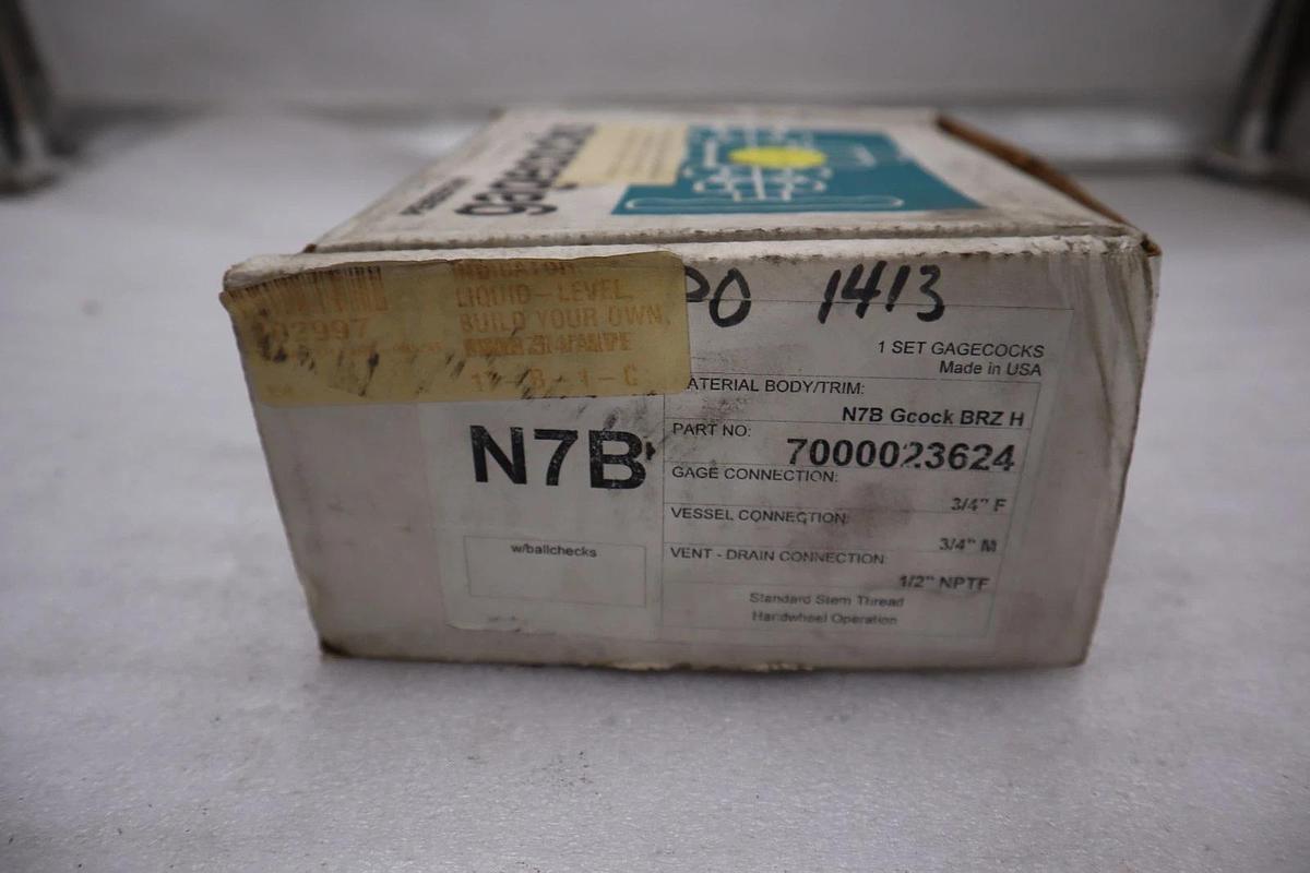 Penberthy Gagecocks, N7B NEW OPEN BOX STOCK 5658CC