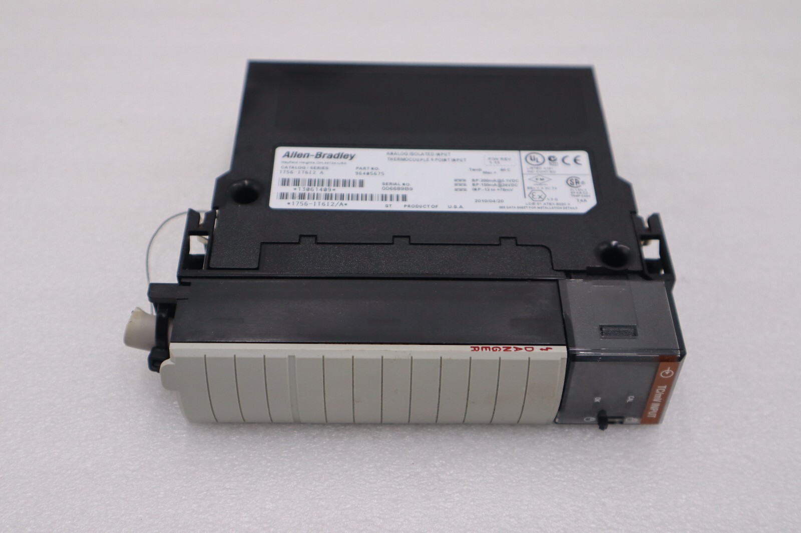 Used Allen Bradley 1756-IT6I2 Ser A ControlLogix 6-Channel Analog Input Module #H124A