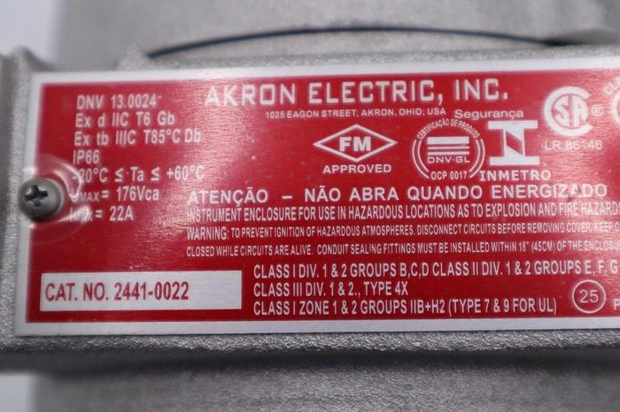 Honeywell Analytics 2441-0022 6 Wire Junction Box Akron Electric STK 5294