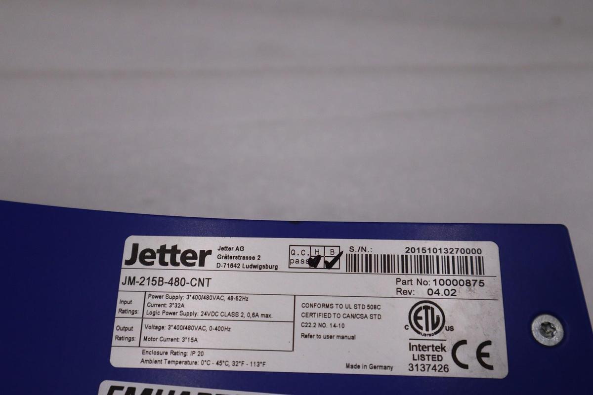 Used NEW NO BOX JETTER JM-215B-480-CNT / JM-215B-480 Servo Drive STOCK H1258