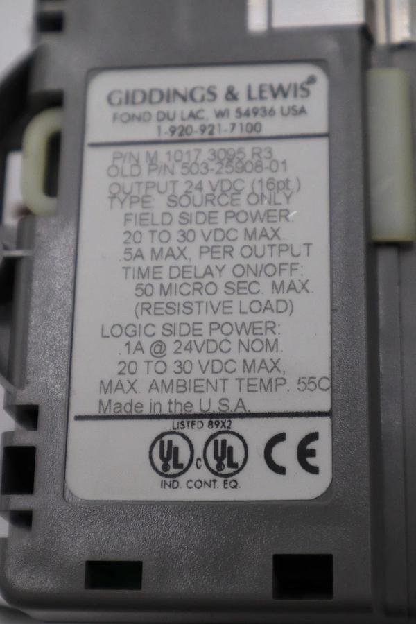 Used GIDDINGS & LEWIS DANAHER MOTION M.1017.3095 R3 / M10173095 R3 MODULE #5997