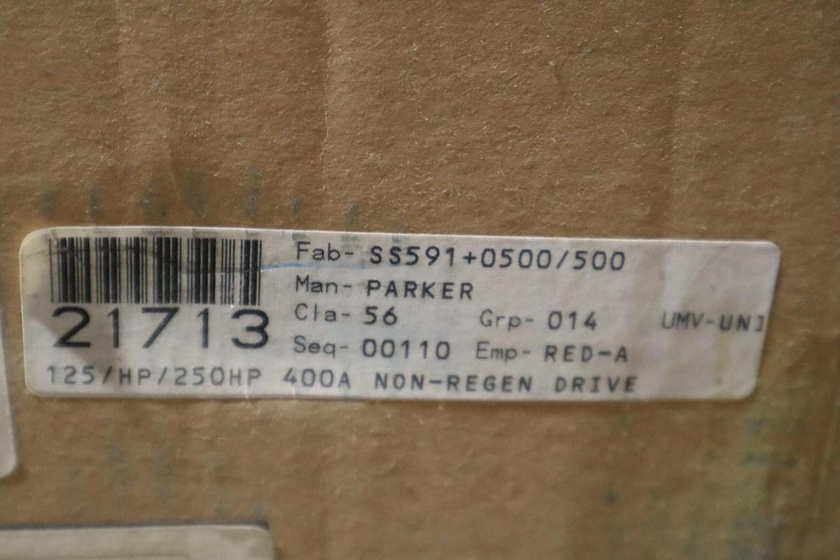 PARKER 591+0500/500 DRIVE NON-REGENERATIVE THREE-PHASE CHASSIS STOCK SGF84