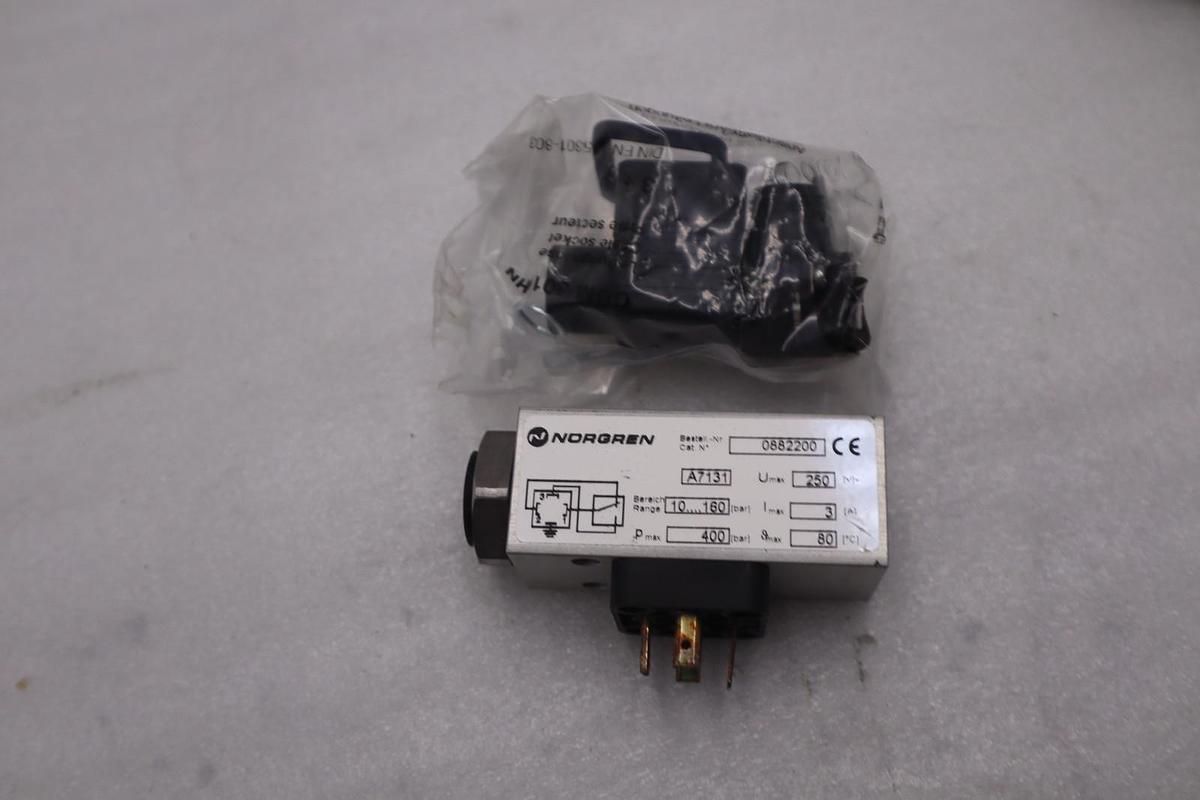 Used NORGREN 0882200 PRESSURE SWITCH STOCK #G-132B