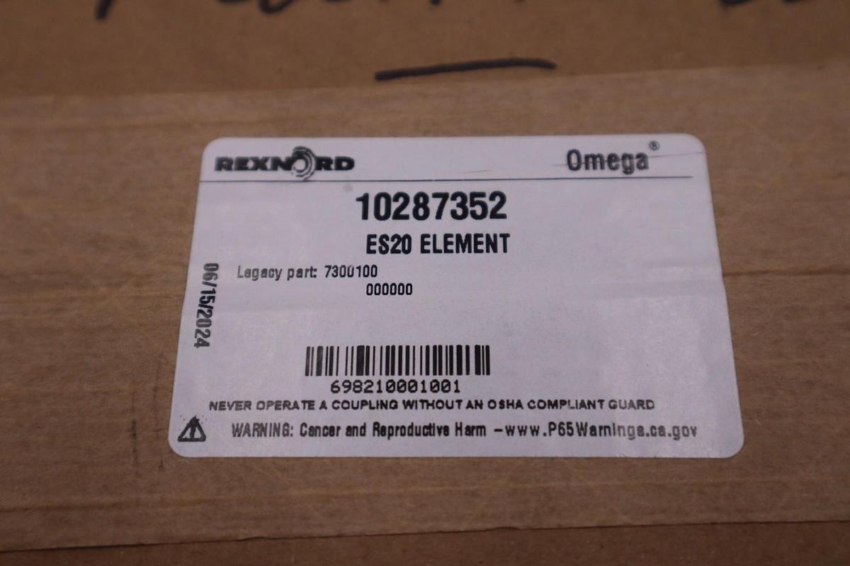 NEW REXNORD 10287352 OMEGA ES20 COUPLING ELEMENT STK GF4