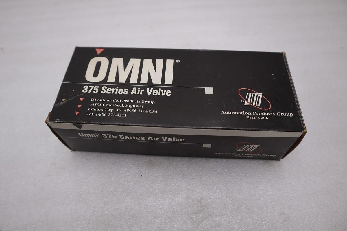 OMNI 375-02-083-68-1 / 37502083681 PNEUMATIC VALVE 110-120 V - STOCK GF695A