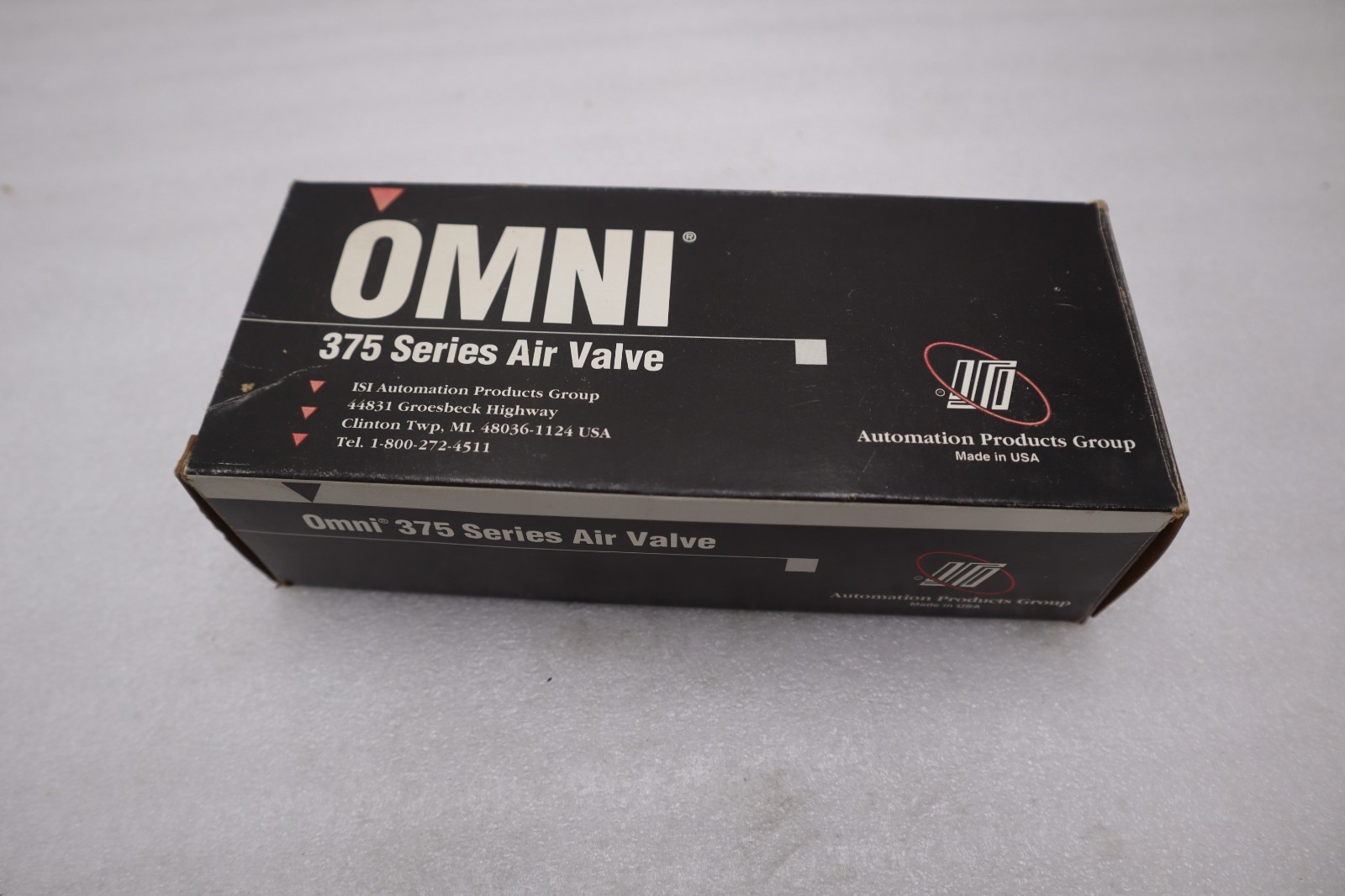 OMNI 375-02-083-68-1 / 37502083681 PNEUMATIC VALVE 110-120 V - STOCK GF695A