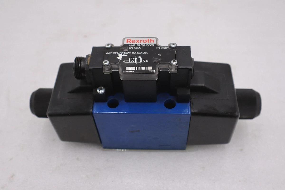Used REXROTH R978915880 4WE10D4X/OCW110N9DK25L DIRECTIONAL SPOOL VALVE - STOCK GF543