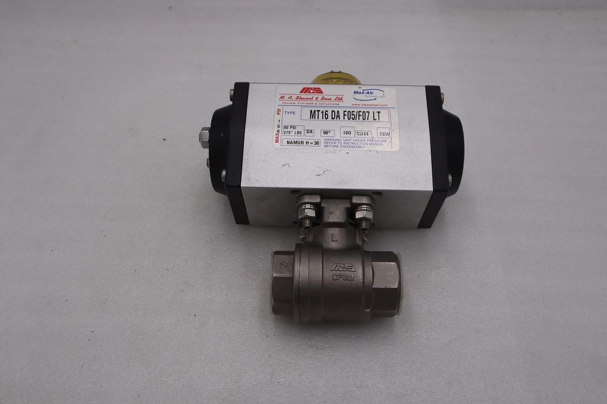 Used NEW OPEN BOX Max-Air MT16.DA.F05-F07 LT ACTUATOR STOCK 5590-A