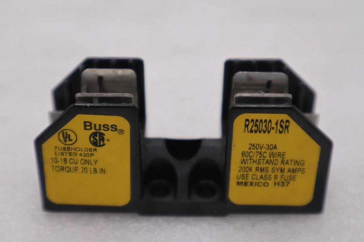 LOT OF 6 - EATON CORPORATION R25030-1SR FUSE HOLDER STOCK H605A