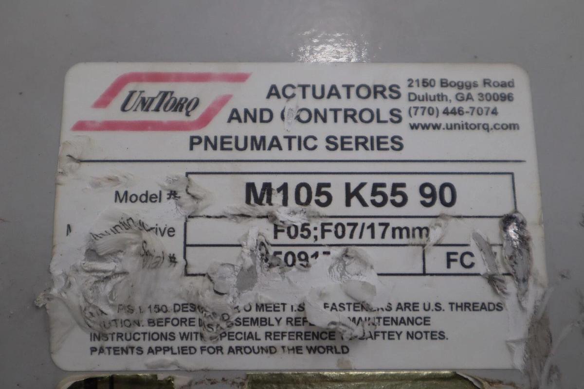 Used FLOWSERVE NXCLU2PP-18-00200/ M105 K55 90 ACTUATORS AND CONTRFOLS STOCK M-81