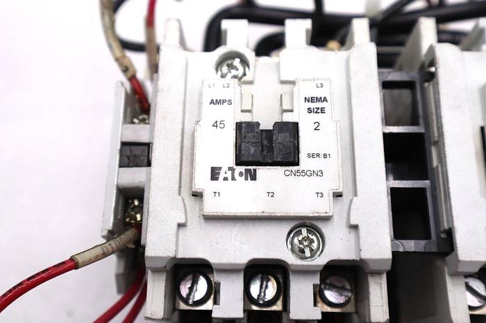Used EATON CUTLER HAMMER CN55GN3 NEMA SIZE 2 SERIES B1 AMPS 45 #L-632
