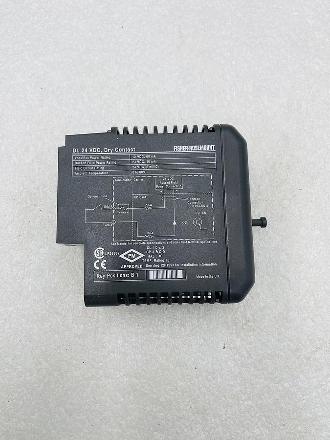Used EMERSON DELTAV KJ3001X1-BB1 DI 8 CH 24VDC DRY CONTACT #K-2605
