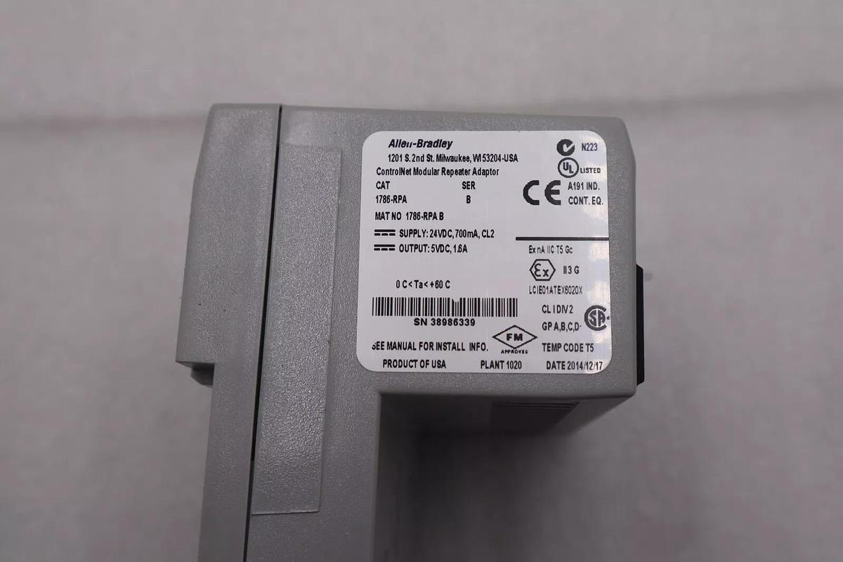 New Allen Bradley 1786-RPA B ControlNet Repeater Adapter STOCK K-123-A