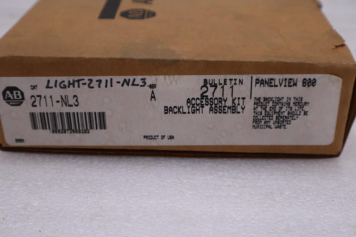 Used Allen-Bradley Accessory Kit Backlight PanelView 600 Series A 2711-NL3 STK GF113