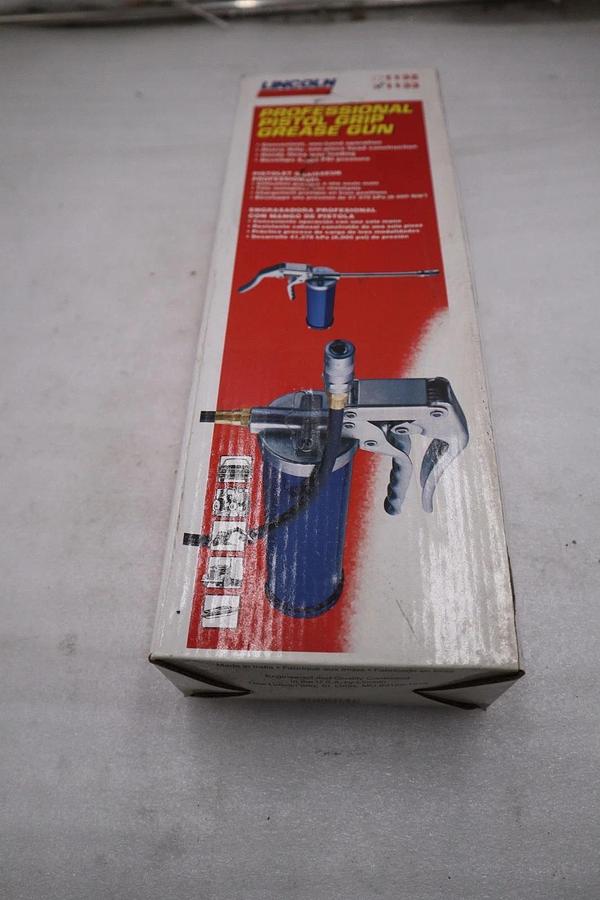Used LINCOLN 1133 Professional Pistol-Grip Manual Grease Gun NEW STK GF200A