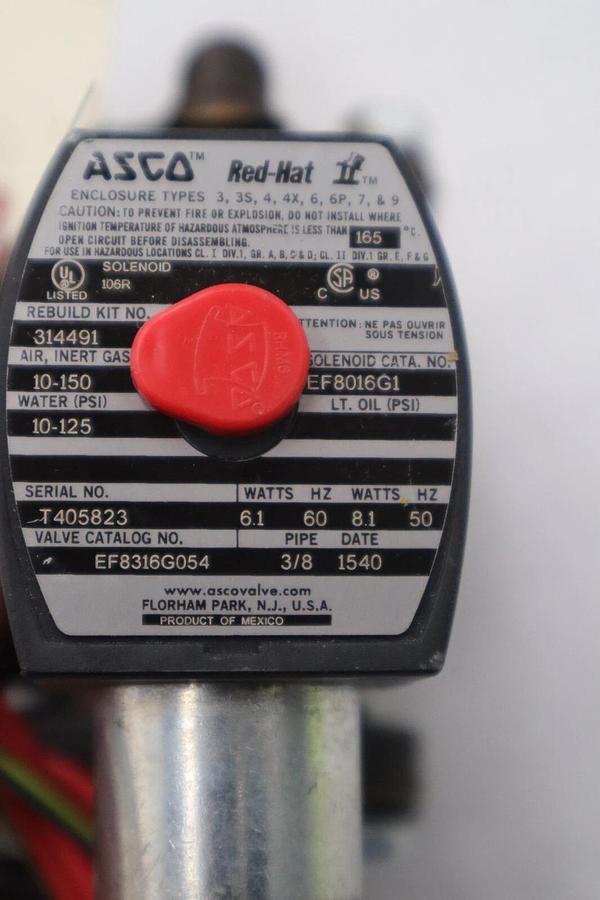 NEW ASCO EF8316G054 Solenoid Valve Coil 120VAC 3-Way Normally Closed STOCK G740A