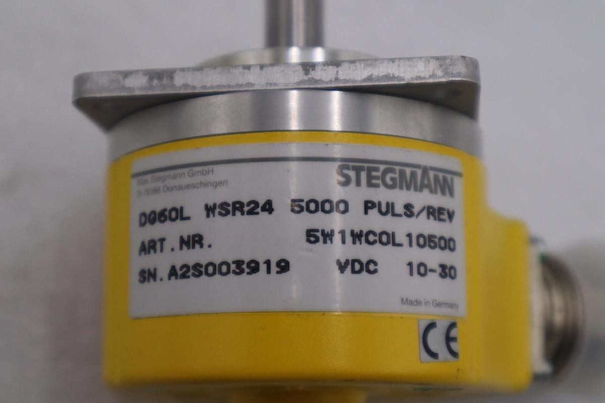 Used Indramat STEGMANN Encoder 10-30 VDC DG60L WSR24 5000 PULS/REV / 5W1WCOL10500 NEW