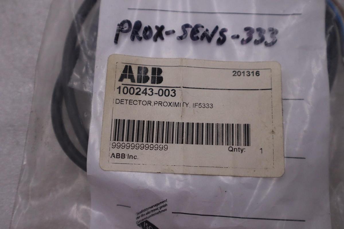 Used IFM EFECTOR IF5333 INDUCTIVE SENSOR 10-55VDC - NEW - STOCK GF-1052A